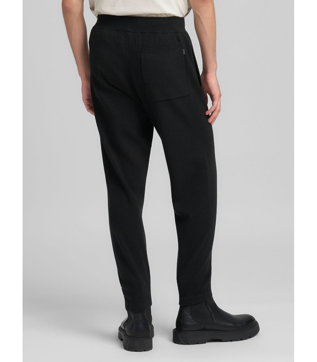 リサイクルファイバーニットジョグパンツ 詳細画像 ブラック 3